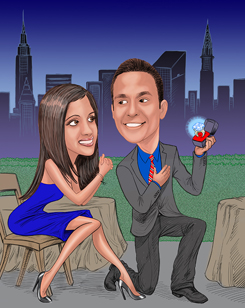 Caricature Artist for Weddings NYC